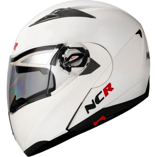 NCR Çene Açılır Kask Vizörlü Beyaz Ece Belgeli